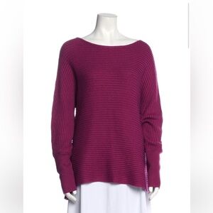 Rachel Zoe Purple Women's Ribbed Knit Sweater